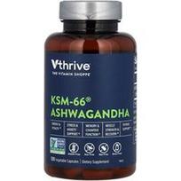 Vthrive, KSM-66 Ašvaganda, 120 augalinių kapsulių (300 mg vienoje kapsulėje)
