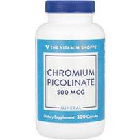 The Vitamin Shoppe, Chromo pikolinatas, 500 mcg, 300 kapsulių