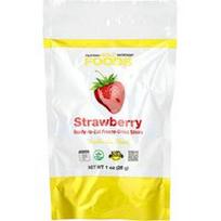 California Gold Nutrition, Maisto produktai, liofilizuotos braškės, paruoštos valgyti sveikos liofilizuotos braškės, 28 g