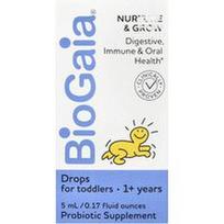 BioGaia, „Nurture & Grow“ lašai, 1+ metų, 200 milijonų KFV, 5 ml (0,17 skysčio uncijos)