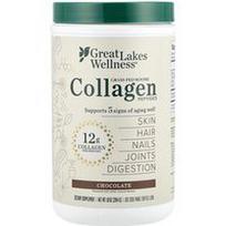 Great Lakes Wellness, Žole šertų galvijų kolageno peptidai, šokolado skonio, 284 g