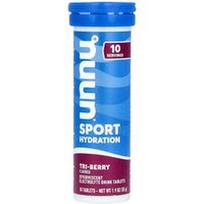 Nuun, Sportinis drėkinimas, putojantis elektrolitų gėrimas, Tri-Berry, 10 tablečių