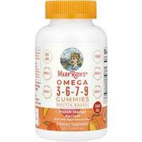MaryRuth's, Omega 3-6-7-9 guminukai, persikų ir mangų, abrikosų, 120 guminukų