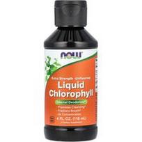 NOW Foods, Skystas chlorofilas, ypač stiprus, beskonis, 118 ml (4 skysčio uncijos)