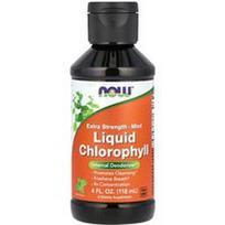 NOW Foods, Skystas chlorofilas, ypač stiprus, mėtų skonio, 118 ml