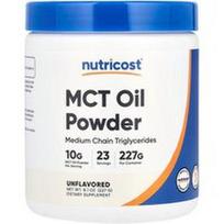 Nutricost, MCT aliejaus milteliai, be skonio, 8,1 uncijos (227 g)