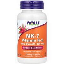 NOW Foods, MK-7, vitaminas K-2, ypač stiprus, 300 mcg, 120 vegetariškų kapsulių