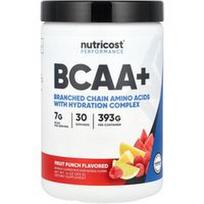 Nutricost, „Performance“, BCAA+, vaisių punšas, 393 g