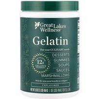Great Lakes Wellness, Želatina, be skonio, 16 uncijų (454 g)
