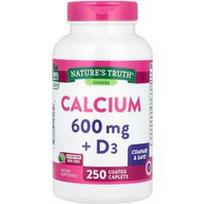 Nature's Truth, Kalcis + D3, 250 dengtų tablečių