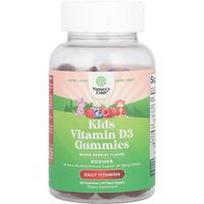 Nature's Craft, Vaikiški vitamino D3 guminukai, mišrios uogos, 25 mcg (1000 TV), 60 guminukų