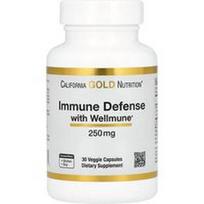 California Gold Nutrition, Imuninė apsauga su Wellmune®, beta-gliukanas, 250 mg, 30 daržovių kapsulių