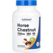 Nutricost, Arklių kaštonų, 180 kapsulių (350 mg vienoje kapsulėje)