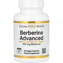 California Gold Nutrition, Berberinas Advanced, Berbevis fitosomas, 550 mg, 60 vegetariškų kapsulių