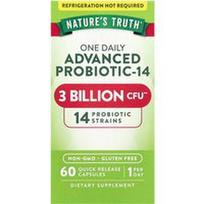 Nature's Truth, Vienas kasdienis pažangus probiotikas-14, 3 milijardai KFV, 60 greito atpalaidavimo kapsulių