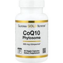 California Gold Nutrition, CoQ10 fitosomas, 300 mg, 60 vegetariškų kapsulių