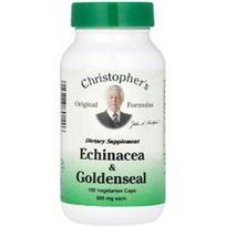 Christopher's Original Formulas, Ežiuolės ir auksažolės, 100 vegetariškų kapsulių