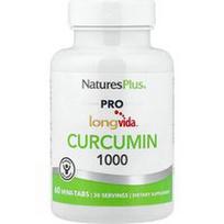 NaturesPlus, „Pro Longvida®“, kurkuminas 1000, 60 mini tablečių (500 mg vienoje tabletėje)