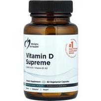 Designs For Health, Vitaminas D Supreme, D3 + Vitaminas K1, K2, 60 vegetariškų kapsulių