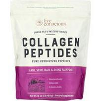 Live Conscious, Kolageno peptidai, be skonio, 16 oz (454 g)