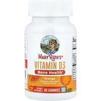 MaryRuth's, Vitamino D3 guminukai, apelsinai, 60 guminukų (25 mcg (1000 TV) vienai gumai)