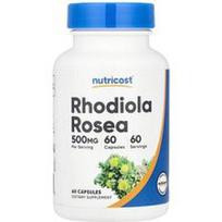 Nutricost, Rožinė rodiola, 500 mg, 60 kapsulių