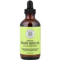 Pure Body Naturals, Organinis vynuogių sėklų aliejus, 118 ml