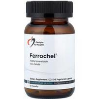 Designs For Health, Ferrochel®, 120 vegetariškų kapsulių (27 mg vienoje kapsulėje)