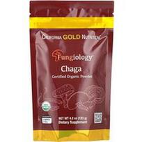 California Gold Nutrition, Fungiologija®, sertifikuoti ekologiški Chaga milteliai, 4.2 oz (120 g)