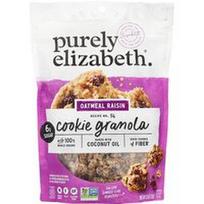 Purely Elizabeth, Sausainių granola, avižiniai dribsniai su razinomis, 312 g