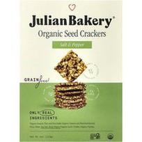 Julian Bakery, Ekologiški sėklų traškučiai, druska ir pipirai, 113 g