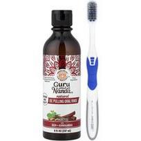 GuruNanda, Natūralus aliejinis burnos skalavimo skystis su Ceilono cinamonu, 237 ml