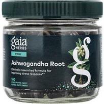 Gaia Herbs, Ašvagandos šaknis, 180 skystų fitokapsulių
