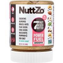 Nuttzo, Power Fuel, 7 riešutų ir sėklų sviestas, lygus, 12 oz (340 g)