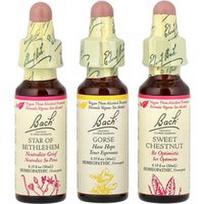 Bach, Originalūs žiedų preparatai, komforto rinkinys, viltis ir džiaugsmas, 3 lašintuvai po 10 ml (0,35 fl oz)