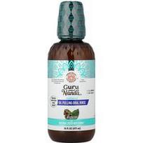 GuruNanda, Natūralus aliejinis burnos skalavimo skystis, „Farmed Mint™“, 473 ml