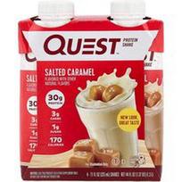 Quest Nutrition, Baltymų kokteilis, sūdytos karamelės skonio, 4 kokteiliai po 325 ml (11 skysčio uncijų)
