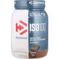 Dymatize, ISO100® hidrolizuotas, 100 % išrūgų baltymų izoliatas, šokoladinis pyragėlis su šokolado įdaru, 660 g