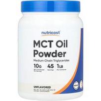 Nutricost, MCT aliejaus milteliai, be skonio, 454 g