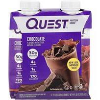 Quest Nutrition, Baltymų kokteilis, šokoladinis, 4 kokteiliai po 325 ml (11 skysčio uncijų)