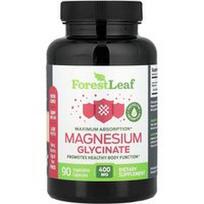 Forest Leaf, Magnio glicinatas, maksimali absorbcija, 90 augalinių kapsulių (133,3 mg vienoje kapsulėje)