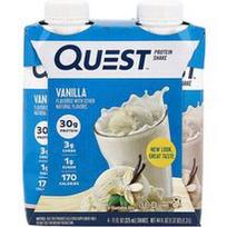 Quest Nutrition, Baltymų kokteilis, vanilės skonio, 4 kokteiliai po 325 ml (11 skysčio uncijų)