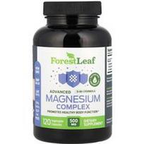 Forest Leaf, Pažangus magnio kompleksas, 500 mg, 120 augalinių kapsulių