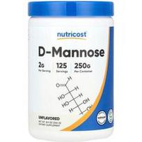 Nutricost, D-manozė, be skonio, 8,9 uncijos (250 g)