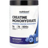 Nutricost, ​„Performance“, kreatino monohidratas, mėlynųjų aviečių skonio, 500 g (17,9 uncijos)