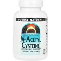 Source Naturals, N-acetilcisteinas, 1000 mg, 60 tablečių