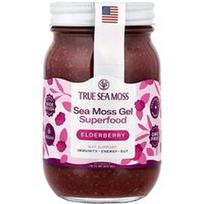 True Sea Moss, Jūros samanų gelis supermaistui, šeivamedžio uogos, 473 ml