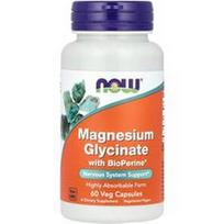 NOW Foods, Magnio glicinatas su BioPerine®, 60 vegetariškų kapsulių