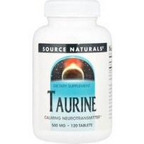 Source Naturals, Taurinas, 500 mg, 120 tablečių