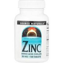Source Naturals, Cinkas, 50 mg, 100 tablečių